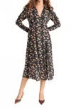 Bytimo Autumn Collar Dress In Autumn Flowers In Multi