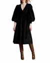 Bytimo Corduroy Midi Dress In Black