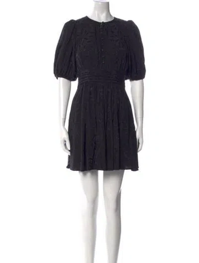 Pre-owned Bytimo Crew Neck Mini Dress In Black