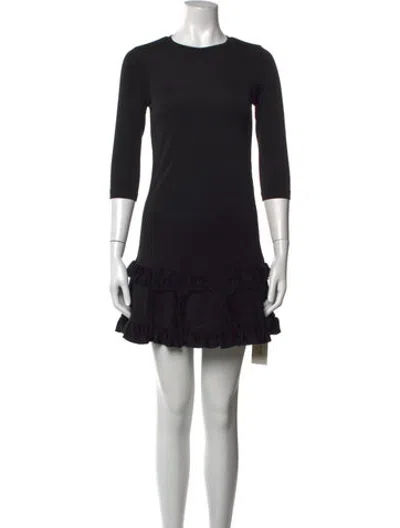 Pre-owned Bytimo Crew Neck Mini Dress In Black