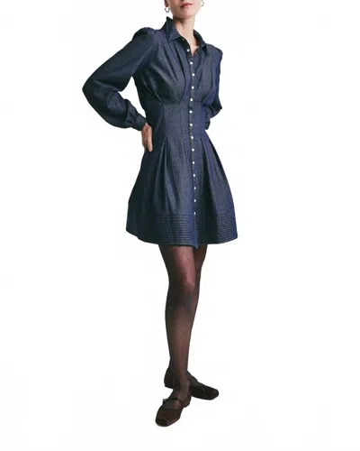 Bytimo Denim Mini Dress In Dark Blue