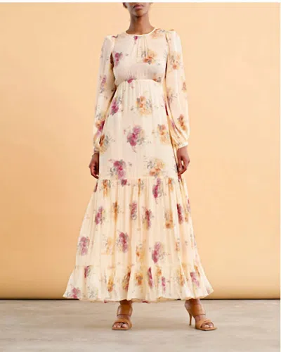 Bytimo Dotted Jacquard Dress In Rose In Multi