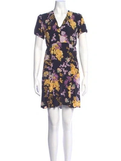 Pre-owned Bytimo Floral Print Knee-length Dress In Multi