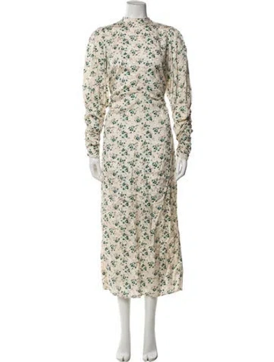 Pre-owned Bytimo Floral Print Long Dress In Multi