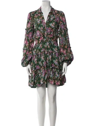 Pre-owned Bytimo Floral Print Mini Dress In Multi