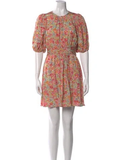 Pre-owned Bytimo Floral Print Mini Dress In Multi