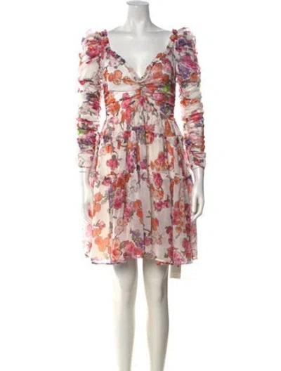 Pre-owned Bytimo Floral Print Mini Dress In Multicolor