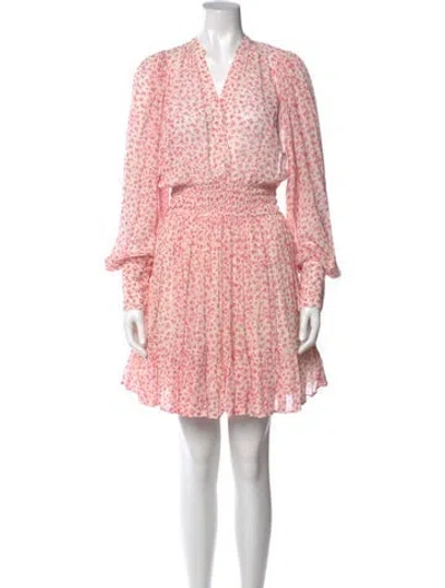 Pre-owned Bytimo Floral Print Mini Dress In Pink