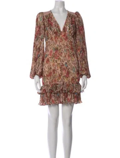 Pre-owned Bytimo Floral Print Mini Dress In Pink