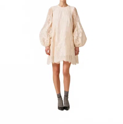 Bytimo Lace Mini Dress In Cream In Pink