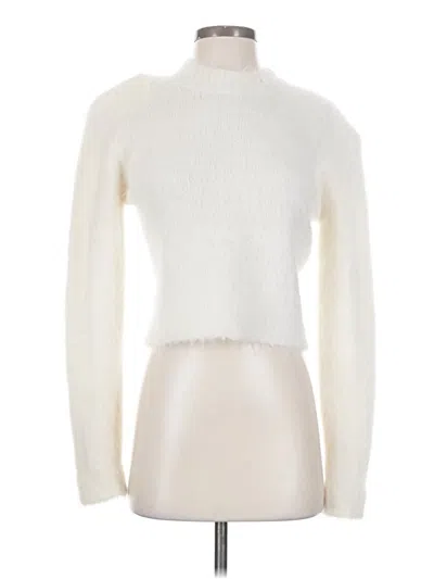 Pre-owned Bytimo Long Sleeve Top Ivory Turtleneck Tops In White