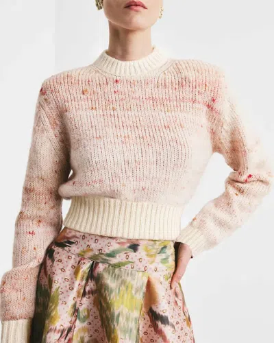 Bytimo Melange Knit Sweater In Pink In Purple