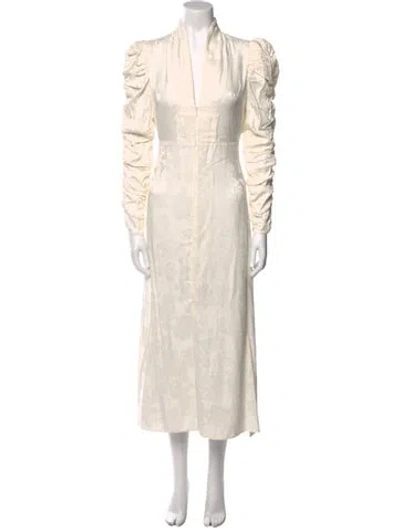 Pre-owned Bytimo Mock Neck Long Dress W/ Tags In Neutral