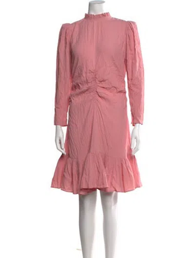 Pre-owned Bytimo Mock Neck Mini Dress In Pink
