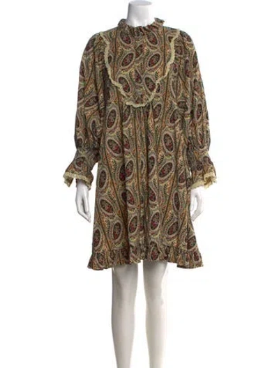Pre-owned Bytimo Paisley Print Mini Dress In Multi