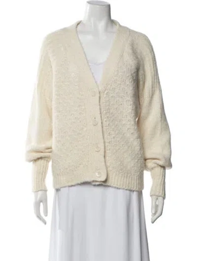 Pre-owned Bytimo Patterned V-neck Sweater In Neutrals