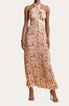 Bytimo Plissè Halterneck Dress In Anemone In Multi