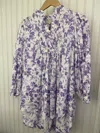 Bytimo Poplin Blouse In Lilac Flowers In Multi