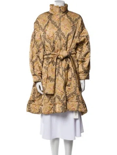 Pre-owned Bytimo Printed Coat W/ Tags In Neutral