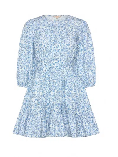 Bytimo Women's Poplin Mini Dress In Azuremeadow In Multi