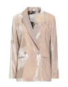 B.yu B. Yu Woman Blazer Beige Size Xs Polyester In Neutral