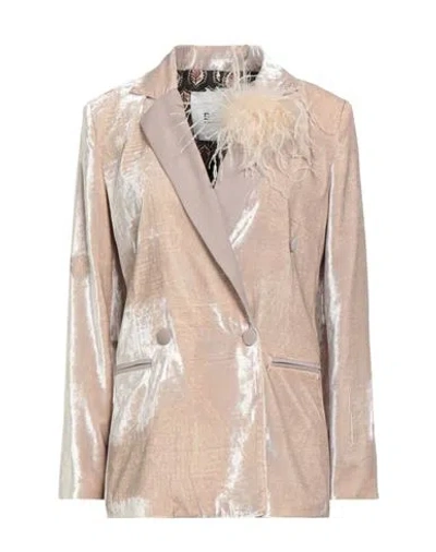 B.yu B. Yu Woman Blazer Beige Size Xs Polyester In Sand