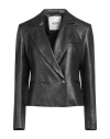 B.yu B. Yu Woman Blazer Charcoal Size L Polyester In Gray