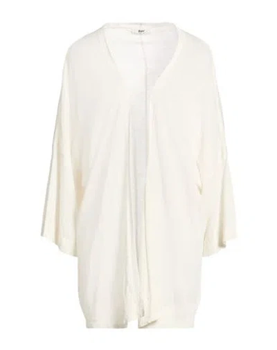 B.yu B. Yu Woman Cardigan Ivory Size M Linen, Polyamide In White