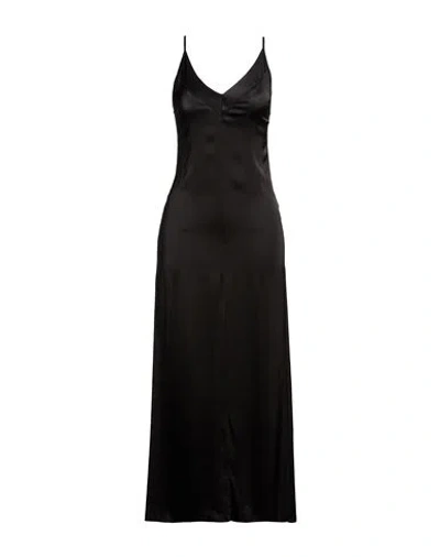 B.yu B. Yu Woman Maxi Dress Black Size S Viscose, Elastane