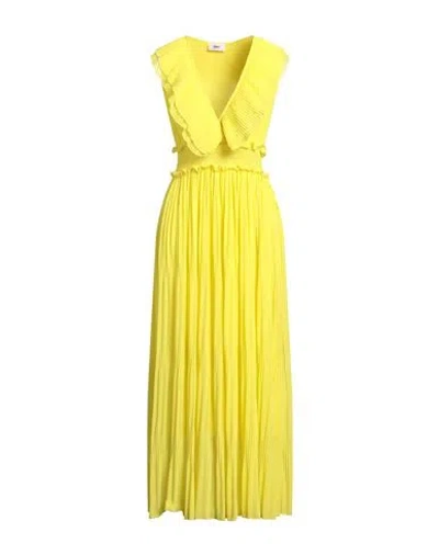 B.yu B. Yu Woman Maxi Dress Yellow Size S Polyester