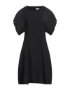 B.yu B. Yu Woman Midi Dress Black Size L Viscose, Polyester In Black