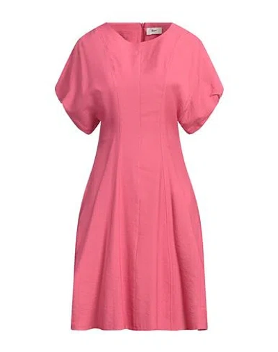 B.yu B. Yu Woman Midi Dress Fuchsia Size Xs Viscose, Polyester In Pink