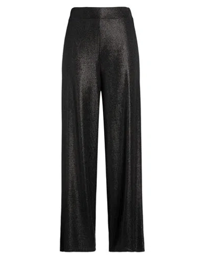 B.yu B. Yu Woman Pants Black Size L Polyamide, Elastane, Metallic Fiber