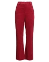 B.yu B. Yu Woman Pants Brick Size M Polyester, Polyamide, Elastane In Red