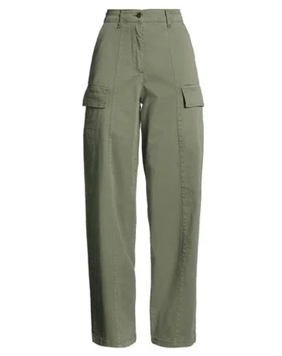 B.yu B. Yu Woman Pants Military Green Size M Cotton, Elastane