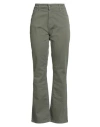 B.yu B. Yu Woman Pants Military Green Size Xl Cotton, Elastane