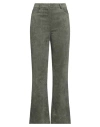 B.yu B. Yu Woman Pants Military Green Size Xl Polyester, Polyamide, Elastane In Green