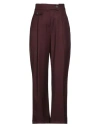 B.yu B. Yu Woman Pants Plum Size L Polyester, Viscose, Elastane In Brown