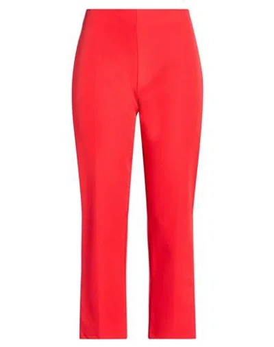 B.yu B. Yu Woman Pants Tomato Red Size Xl Polyester, Elastane