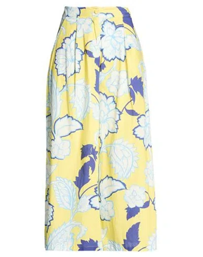 B.yu B. Yu Woman Pants Yellow Size S Cotton