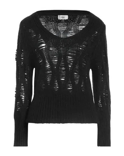 B.yu B. Yu Woman Sweater Black Size L Merino Wool, Polyamide