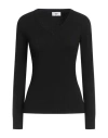 B.yu B. Yu Woman Sweater Black Size L Viscose, Polyester, Polyamide