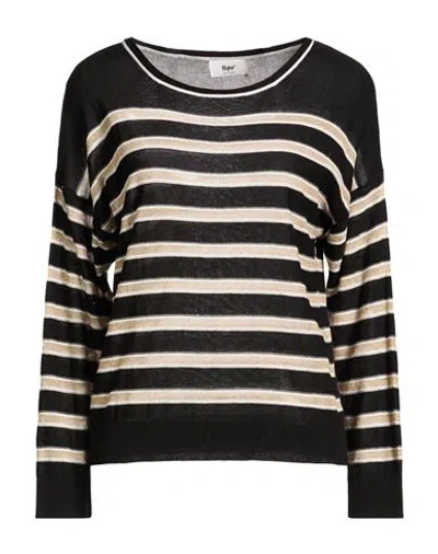 B.yu B. Yu Woman Sweater Black Size M Viscose, Polyamide, Metallic Polyester