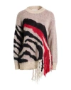 B.yu B. Yu Woman Sweater Cream Size L Acrylic, Mohair Wool, Polyamide In Neutral