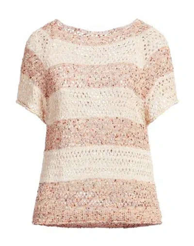 B.yu B. Yu Woman Sweater Sand Size S Acrylic, Polyamide In Neutral