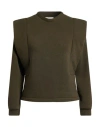 B.yu B. Yu Woman Sweatshirt Military Green Size L Polyester, Cotton In Green