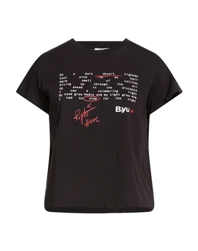 B.yu B. Yu Woman T-shirt Black Size S Cotton