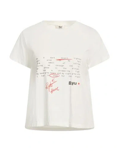 B.yu B. Yu Woman T-shirt White Size M Cotton