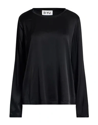 B.yu B. Yu Woman Top Black Size Xl Viscose, Elastane