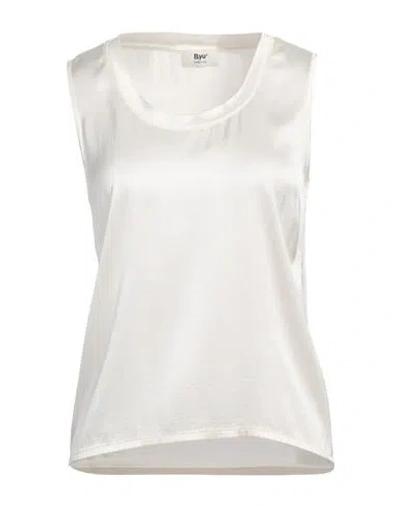 B.yu B. Yu Woman Top Cream Size L Viscose, Elastane In White